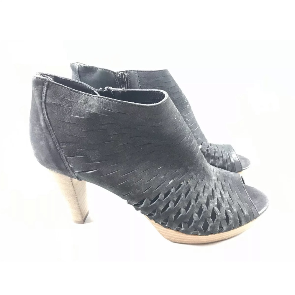 PAUL GREEN TACEY Leather Open Toe Ankle Boots 10